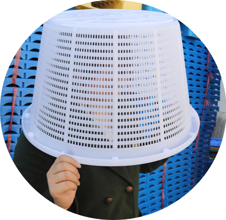 新品小圓籮，圓形塑料籮筐，萌即是正義~