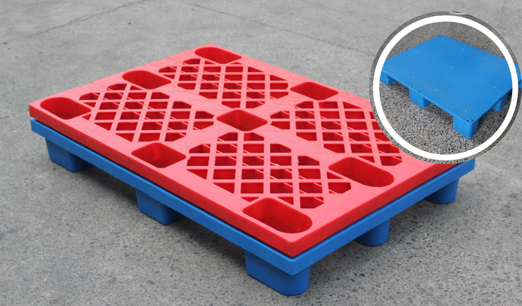 九腳塑料托盤能不能倉(cāng)庫(kù)使用？可以上貨架嗎？