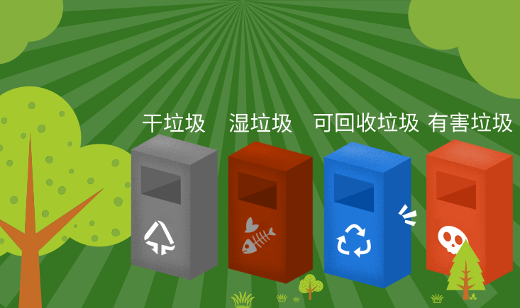 垃圾不分類，城市兩行淚！四色分類垃圾桶碼起來